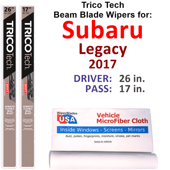 2017 Subaru Legacy Beam Blade Wipers (Set of 2)