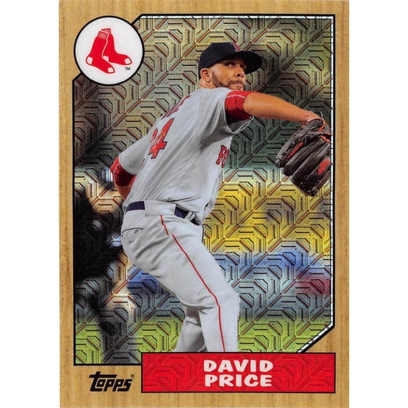 2017 TOPPS 87 CHROME SILVER PROMO REFRACTORS #87-DP DAVID PRICE BOSTON RED SOX