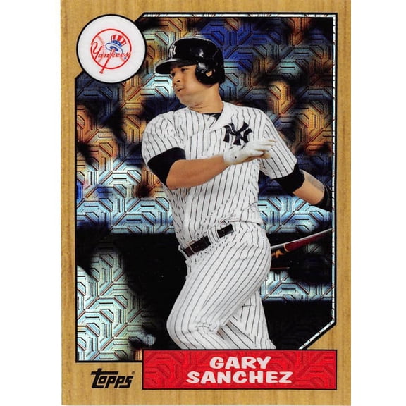 2017 TOPPS 87 CHROME SILVER PROMO REFRACTORS #87-GS GARY SANCHEZ NEW YORK YANKEES
