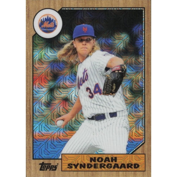 2017 TOPPS 87 CHROME SILVER PROMO REFRACTORS #87-NS NOAH SYNDERGAARD NEW YORK METS
