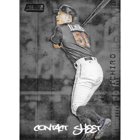 2017 TOPPS STADIUM CLUB CONTACT SHEET #CS-I ICHIRO MIAMI MARLINS