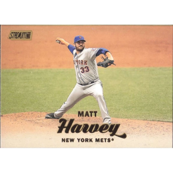2017 TOPPS STADIUM CLUB GOLD FOIL #16 MATT HARVEY NEW YORK METS