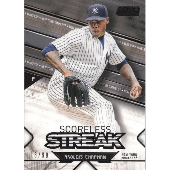 2017 TOPPS STADIUM CLUB SCORELESS STREAK BLACK #SS-AC AROLDIS CHAPMAN /99 NEW YORK YANKEES