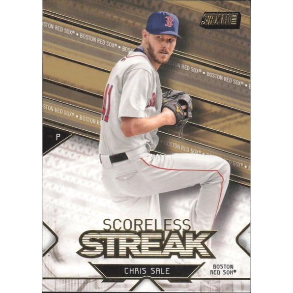 2017 TOPPS STADIUM CLUB SCORELESS STREAK GOLD #SS-CS CHRIS SALE BOSTON RED SOX