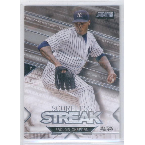 2017 TOPPS STADIUM CLUB SCORELESS STREAK #SS-AC AROLDIS CHAPMAN NEW YORK YANKEES