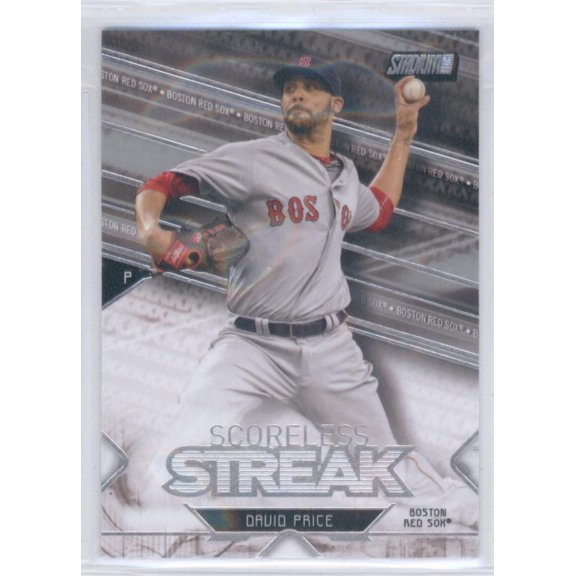 2017 TOPPS STADIUM CLUB SCORELESS STREAK #SS-DP DAVID PRICE BOSTON RED SOX