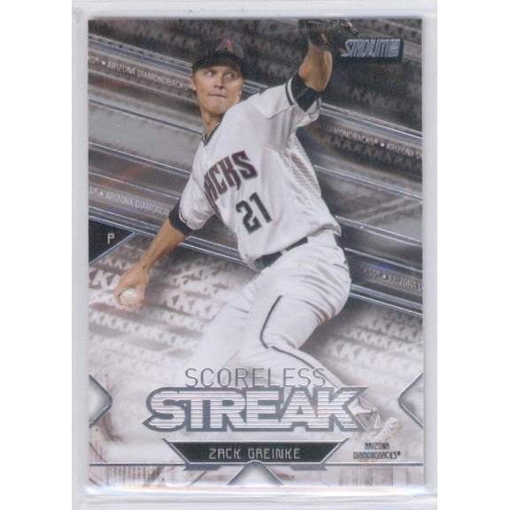 2017 TOPPS STADIUM CLUB SCORELESS STREAK #SS-ZG ZACK GREINKE ARIZONA DIAMONDBACKS