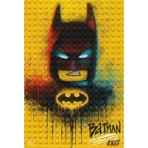 2017 The Lego Batman Movie Poster Batgirl Robin Joker Alfred Riddler UNFRAMED PAPER POSTER