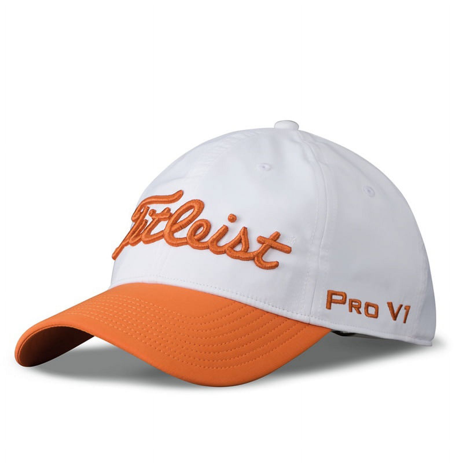 Titleist Golf Pro V1 FJ Logo Performance Golf Hat Cap Neon Orange M/L