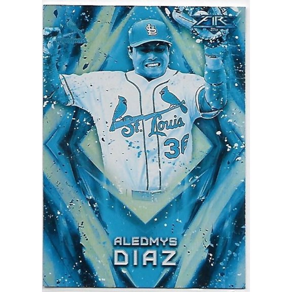 2017 Topps Fire Blue Chip #8 Aledmys Diaz NM-MT Cardinals Baseball Card St. Louis Cardinals MLB Baseball Trading Card