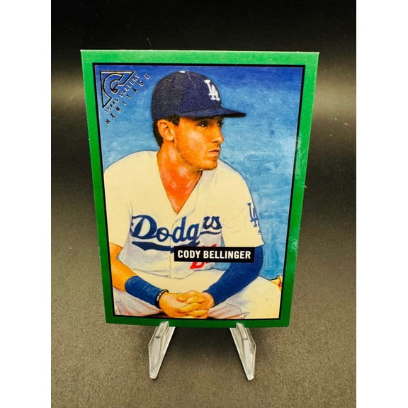 2017 Topps Gallery Heritage Green #5 243/250 Cody Bellinger Los Angeles Dodgers Baseball Card Los Angeles Dodgers MLB Baseball Trading Card