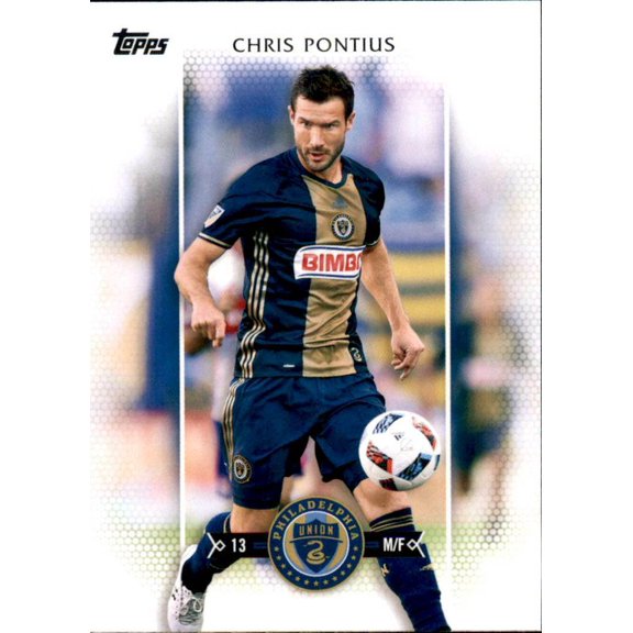 2017 Topps MLS Base #122 Chris Pontius Philadelphia Union Philadelphia Union MLS Soccer Trading Card
