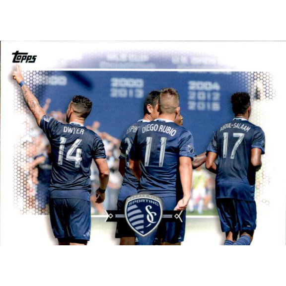 2017 Topps MLS Base #188 Sporting Kansas City Team Card Sporting Kansas City MLS Soccer Trading Card