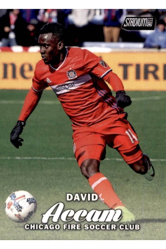 2017 Topps Stadium Club MLS Base #20 David Accam Chicago Fire Soccer Card