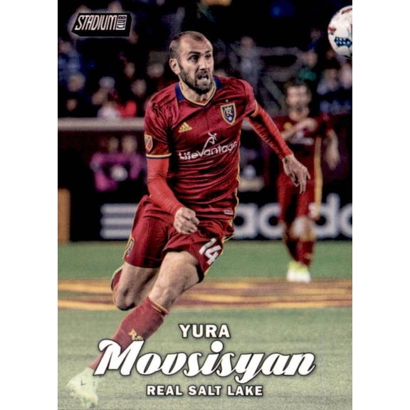 2017 Topps Stadium Club MLS Base #34 Yura Movsisyan Real Salt Lake Soccer Card Real Salt Lake MLS Soccer Trading Card
