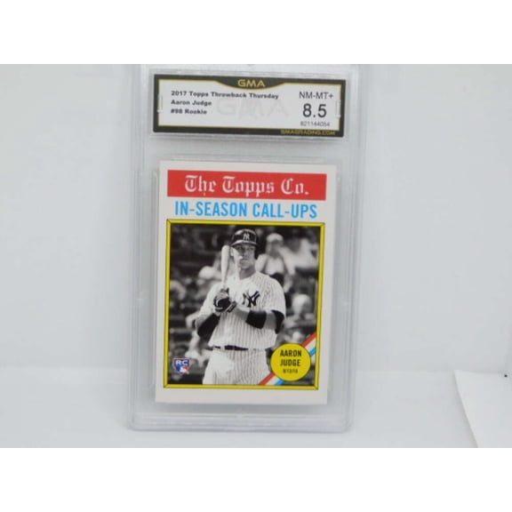 2017 Topps Throwback Thursday 1976 Turnback the Clock Design #98 Aaron Judge New York Yankees RC Rookie GMA 8.5 NM-MT+