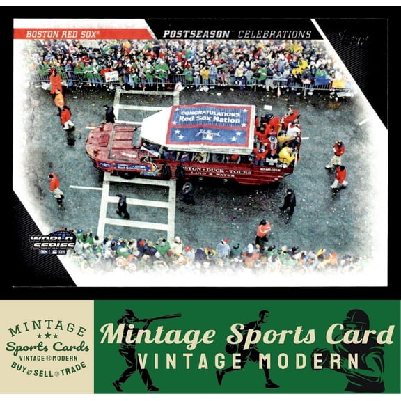 2017 Topps Update Boston Red Sox Postseason Celebrations Blue #PC-12 Baseball Card