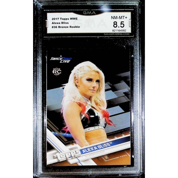 2017 Topps WWE Alexa Bliss Bronze Rookie #36 RC  GMA 8.5 NM-MT+ Wrestling Trading Card (Serial Number May Vary)