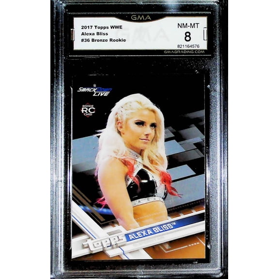 2017 Topps WWE Alexa Bliss Bronze Rookie #36 RC  GMA 8 NM-MT Wrestling Trading Card (Serial Number May Vary)