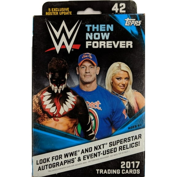 2017 Topps WWE Then Now Forever Hanger Box Trading Cards