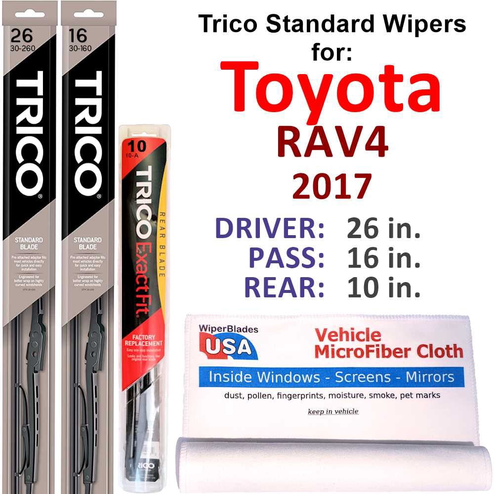 2017 Toyota Rav4 Wiper Blade Size