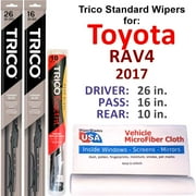 2017 Toyota RAV4 Wiper Blades (Set of 3) w/Rear Wiper