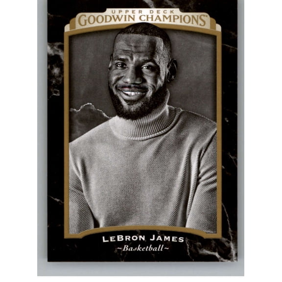 2017 UPPER DECK GOODWIN #140 LEBRON JAMES BLACK AND WHITE SP BASKETBALL