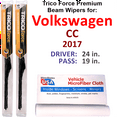 thumbnail image 1 of 2017 Volkswagen CC Performance Beam Wipers (Set of 2), 1 of 3