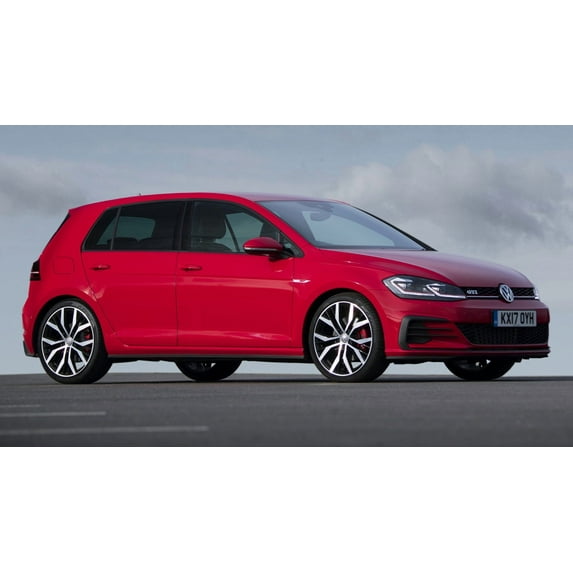 2017 Volkswagen Golf GTI 5 Door UK - 12x18 Inch Laminated Poster - Stunning Detail and Bold Colors