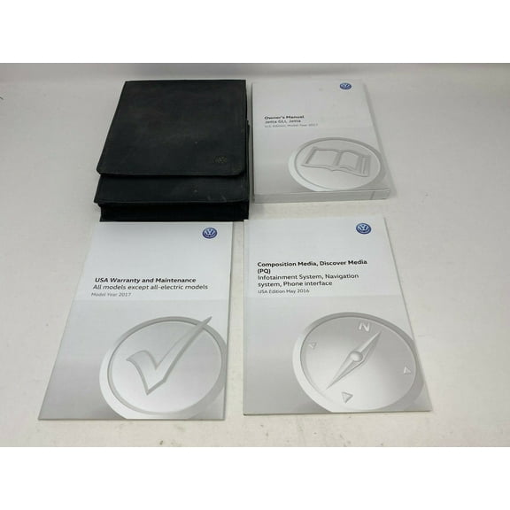 2017 Volkswagen Jetta GLI Owners Manual Set with Case OEM I04B12011