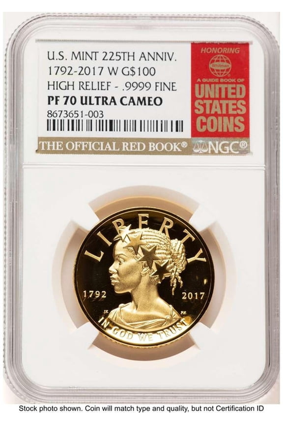2017-W $100 Gold High Relief Coin NGC MS70 UCAM    American Liberty - HAT780121011