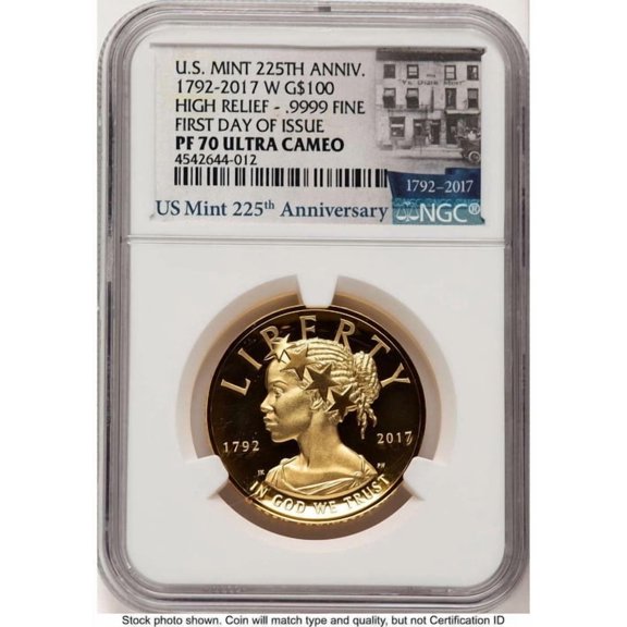 2017-W $100 Gold High Relief Coin NGC MS70 UCAM American Liberty - HAT785337013