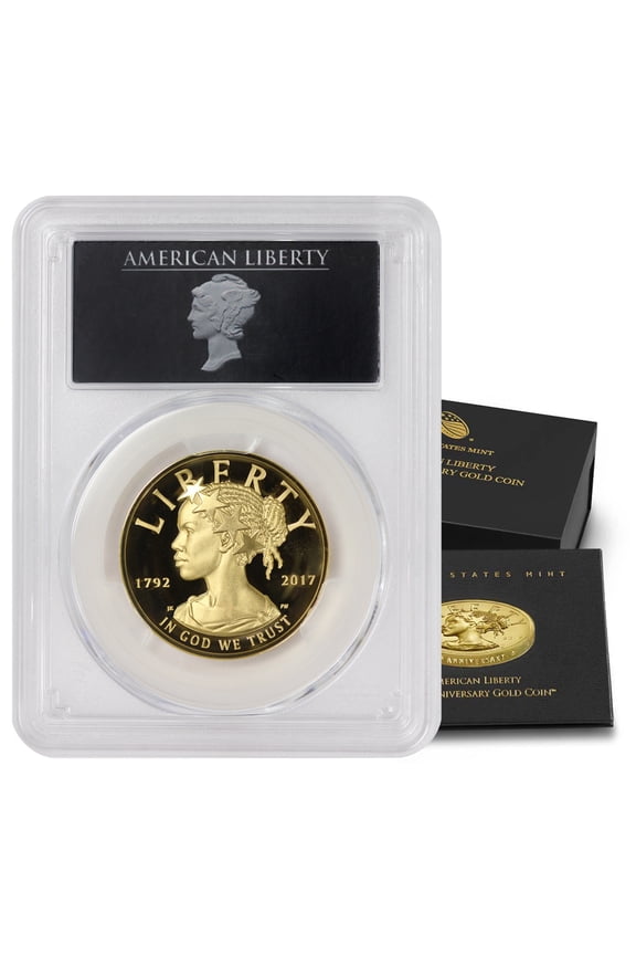 2017-W $100 Gold High Relief Liberty 225th Anniv. PCGS PR69 Deep Cameo with Original Government Packaging U.S. Mint Coin