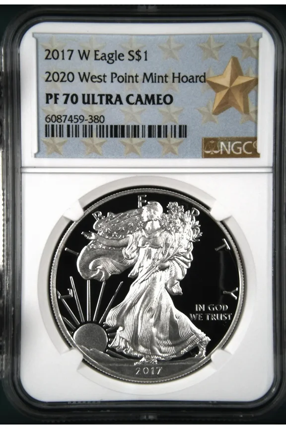 2017 W Bullion Silver Eagles NGC PF-70 ULTRA CAMEO 2020 W.Point Mint Hoard