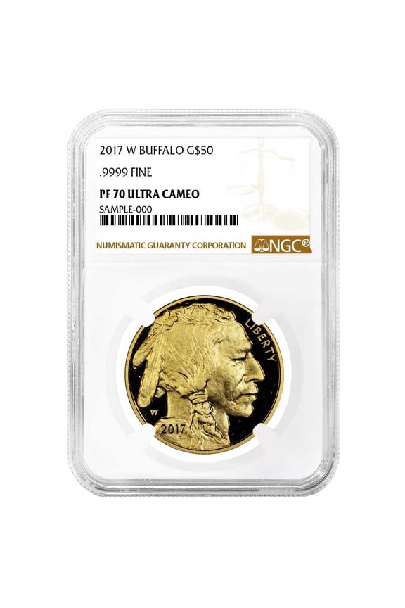 2017-W Proof $50 American Gold Buffalo 1 oz NGC PF70UC Brown Label