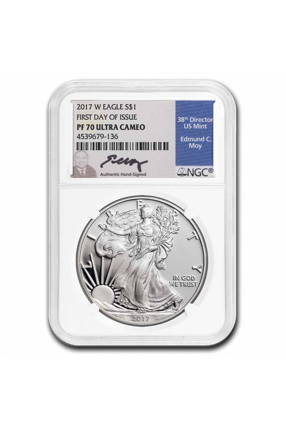 2017-W Proof American Silver Eagle PF-70 NGC (Moy, FDI)
