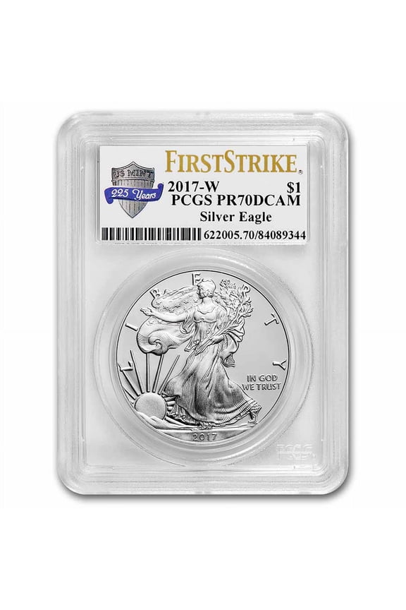 2017-W Proof American Silver Eagle PR-70 PCGS (FS, 225th Anniv)