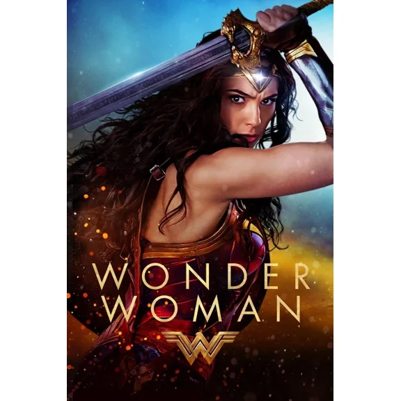 2017 Wonder Woman Movie Poster Gal Gadot Chris Pine Dc Comics UNFRAMED PAPER POSTER, Home Decor