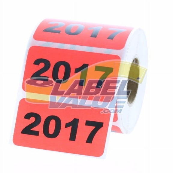 2017 Year Stickers 2" x 1"