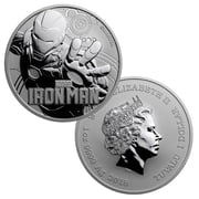 Perth Mint 2018 $1 Tuvalu Iron Man Bullion Coin 1oz .999 Silver - Marvel Series