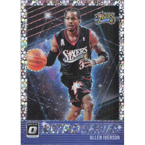2018-19 DONRUSS OPTIC RETRO IES FAST BREAK HOLO #5 ALLEN IVERSON PHILADELPHIA 76ERS
