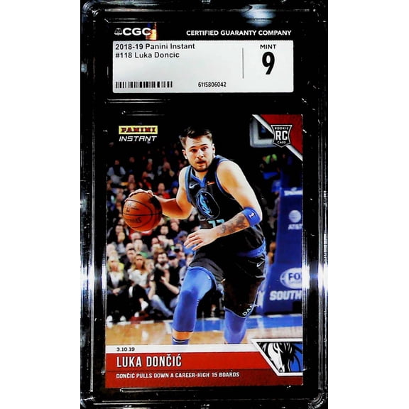 2018-19 Panini Instant #118 Luka Doncic CGC MINT 9 RC Rookie Dallas Mavericks  (Serial Number May Vary)