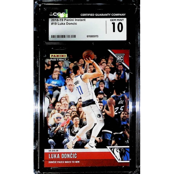 2018-19 Panini Instant #19 Luka Doncic CGC GEM MINT 10 RC Rookie Dallas Mavericks  (Serial Number May Vary)