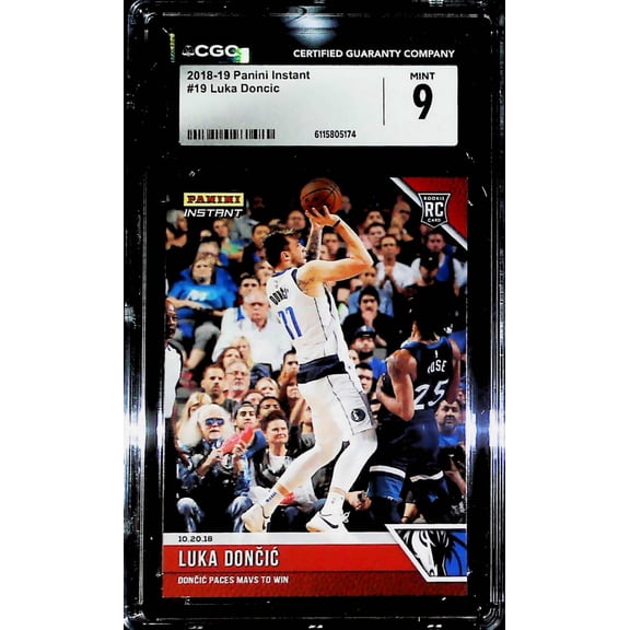 2018-19 Panini Instant #19 Luka Doncic CGC MINT 9 RC Rookie Dallas Mavericks  (Serial Number May Vary)