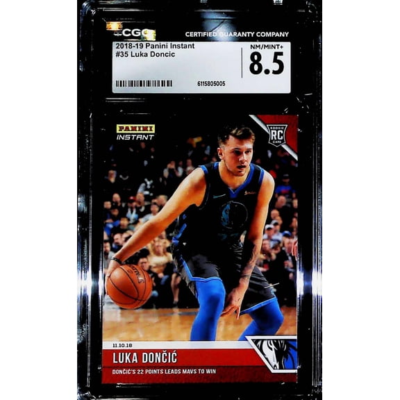 2018-19 Panini Instant #35 Luka Doncic CGC NM-MINT+ 8.5 RC Rookie Dallas Mavericks  (Serial Number May Vary)