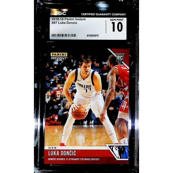 2018-19 Panini Instant #47 Luka Doncic CGC GEM MINT 10 RC Rookie Dallas Mavericks  (Serial Number May Vary)