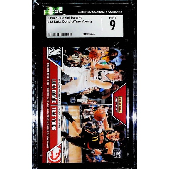 2018-19 Panini Instant #52 Luka Doncic / Trae Young CGC MINT 9 RC Rookie Dallas Mavericks Atlanta Hawks (Serial Number