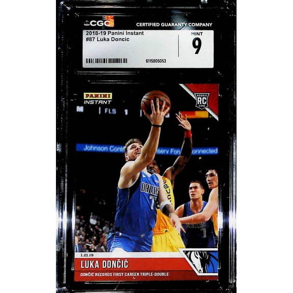2018-19 Panini Instant #87 Luka Doncic CGC MINT 9 RC Rookie Dallas Mavericks  (Serial Number May Vary)