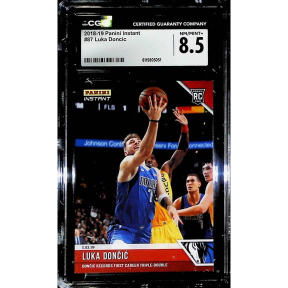 2018-19 Panini Instant #87 Luka Doncic CGC NM-MINT+ 8.5 RC Rookie Dallas Mavericks  (Serial Number May Vary)