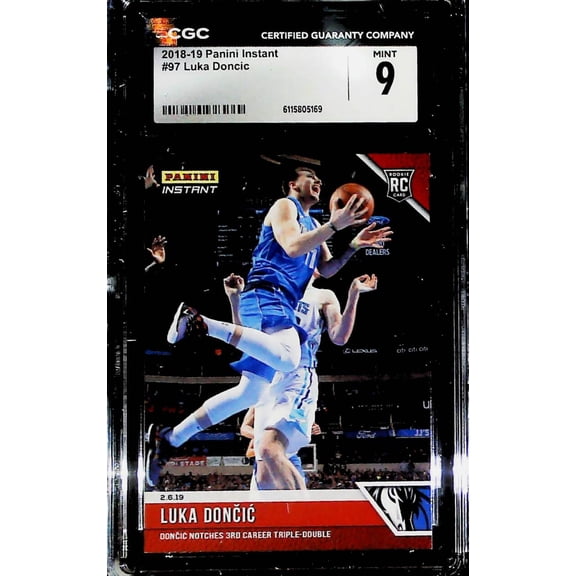 2018-19 Panini Instant #97 Luka Doncic CGC MINT 9 RC Rookie Dallas Mavericks  (Serial Number May Vary)